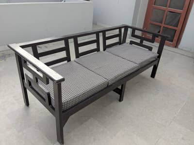 Wooden Five Seater Sofa Set