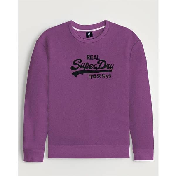 Elegant Purple Fleece Sweat Shirt