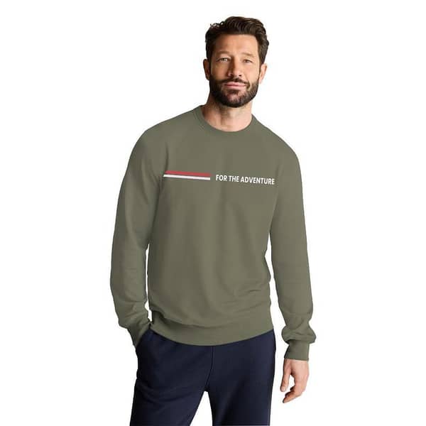 Men's "For The Adventure" Printed Sweat Shirt - Davy Gray