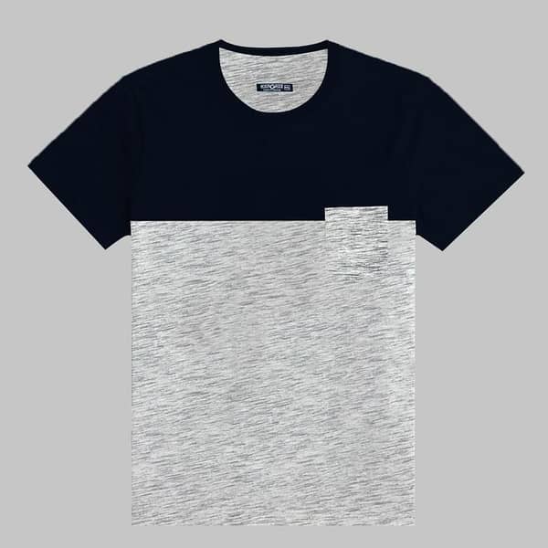 Contrast Fashion Combo Tee Shirt