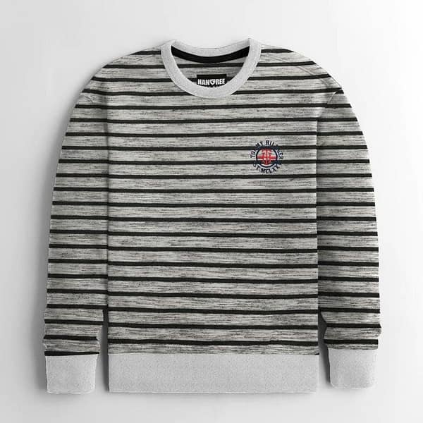 T/H YARD DYED STRAPER FLEECE SWEAT SHIRT