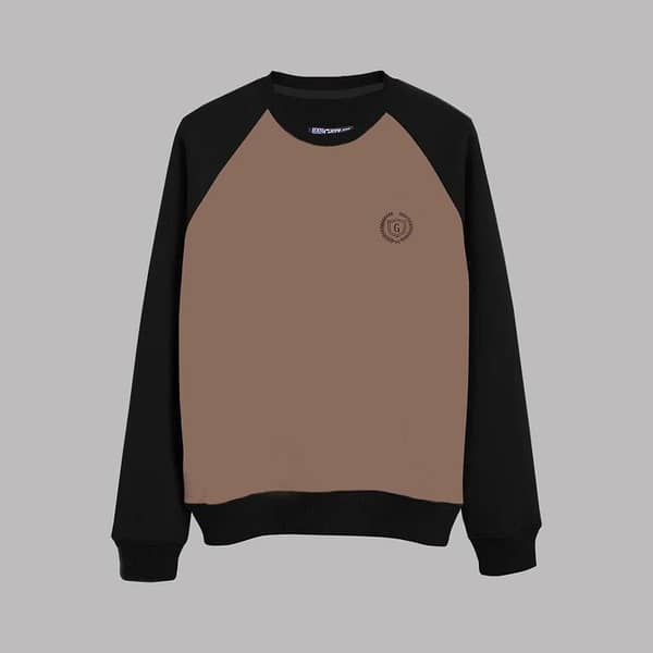 HG Signature Raglan Fleece Sweat Shirt - Sand Dune