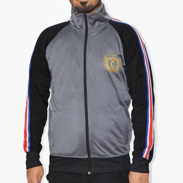 HG Signature Poly Fleece Zipper Jacket - Gray