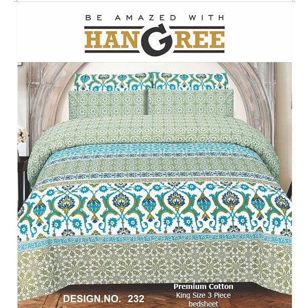 HANGREE PREMIUM COTTON BED SHEET