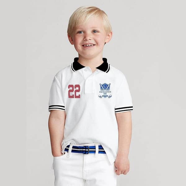 BOY'S TIPPING COLLAR ELITE POLO SHIRT