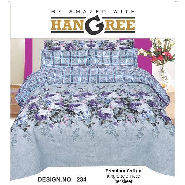 HANGREE PREMIUM COTTON BED SHEET