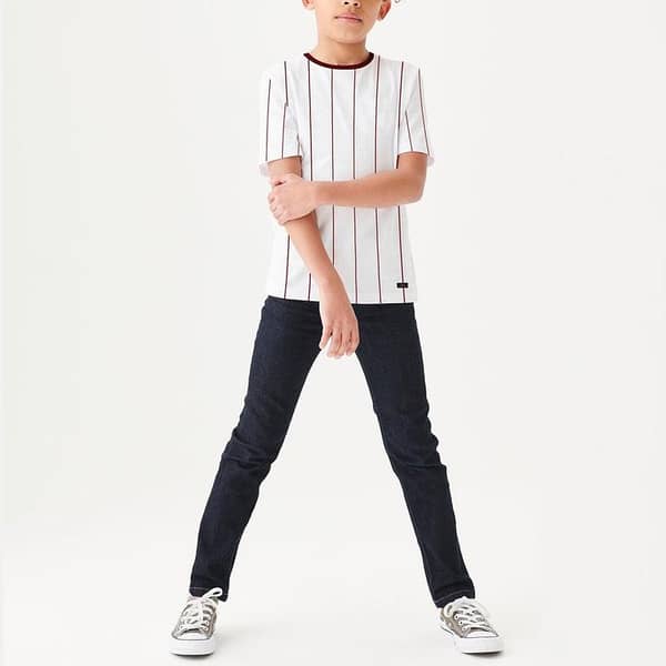 Contrast Lining Boy's Fashion Tee