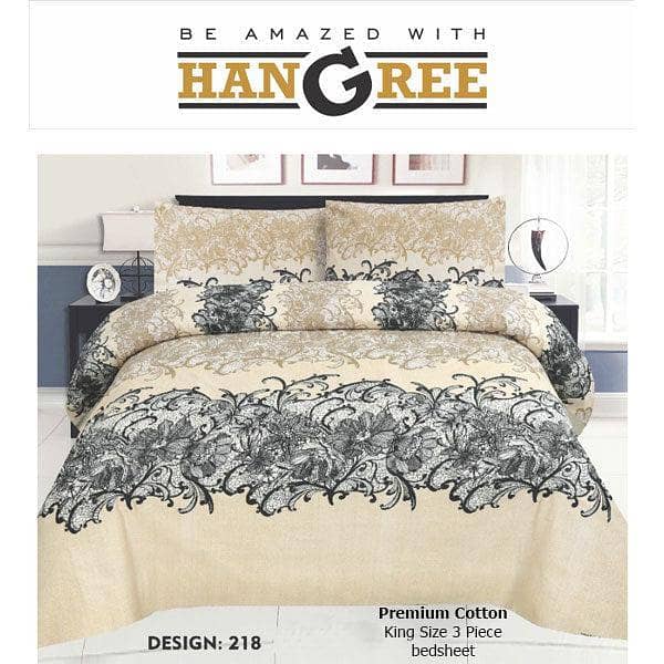 HANGREE PREMIUM COTTON BED SHEET