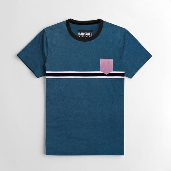 Contrast Pocket Unique Tee Shirt