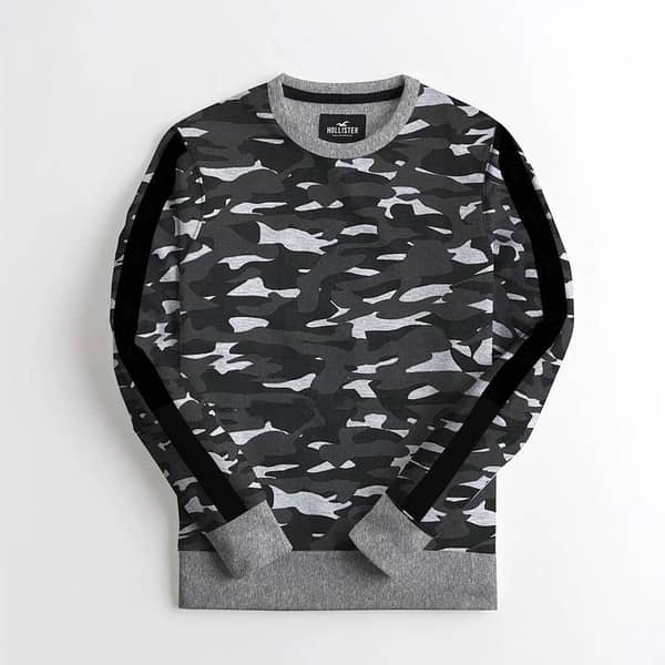 Gray Camouflage Sweat Shirt