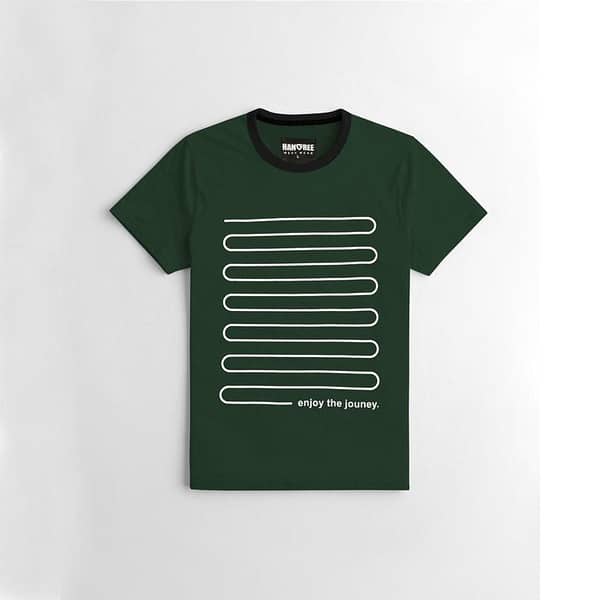 Bottle Green Exclusive Printed Tee