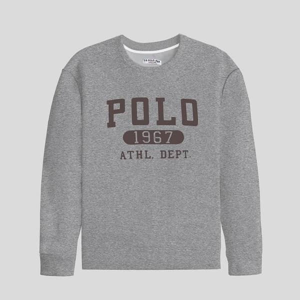 POLO PRINTED GRAY SWEAT SHIRT