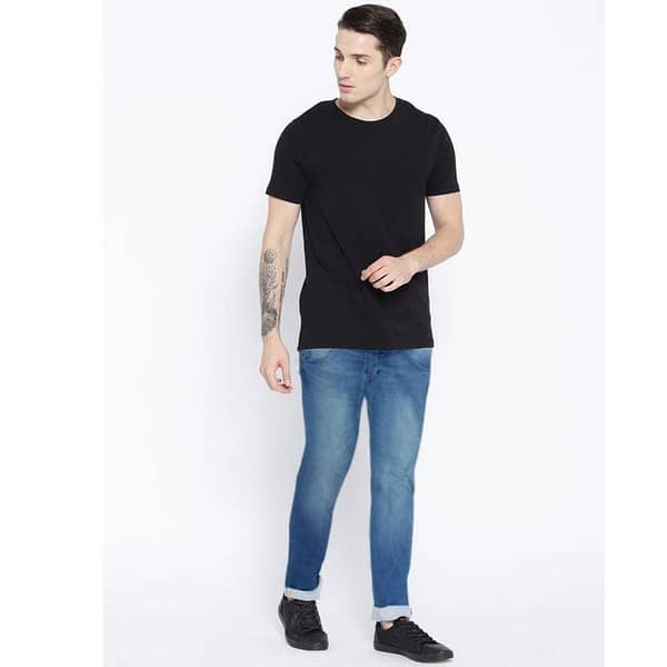 GUES MID WASH BLUE DENIM PANT