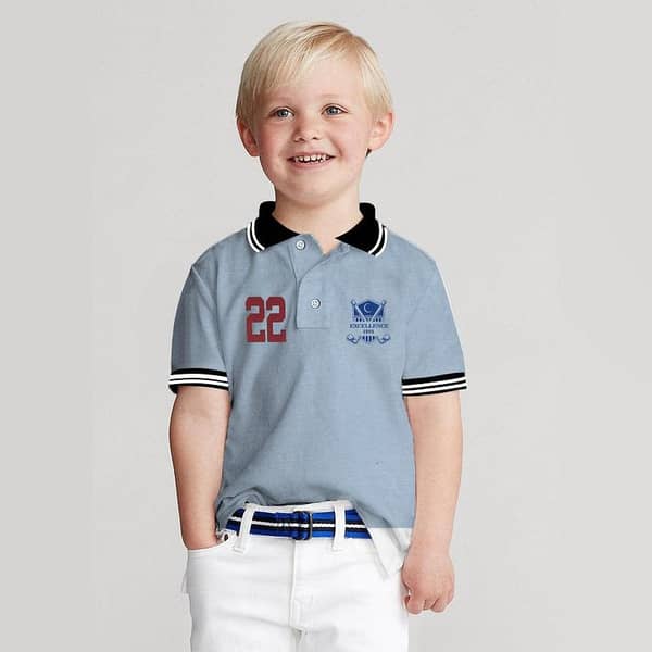 BOY'S TIPPING COLLAR ELITE POLO SHIRT
