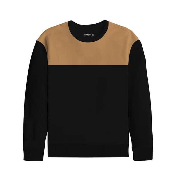 Men's Combo Sweat Shirt - Mustered Black