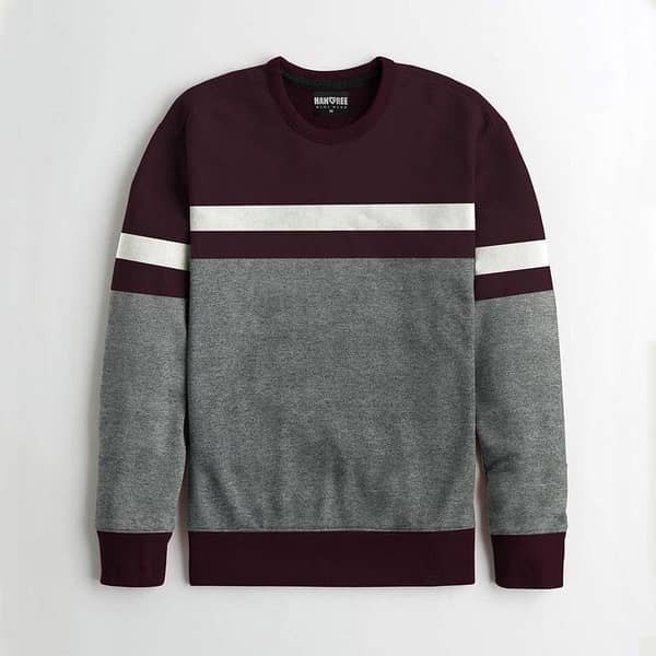 Yarn Dyed Fleece Combo Sweat Shirt