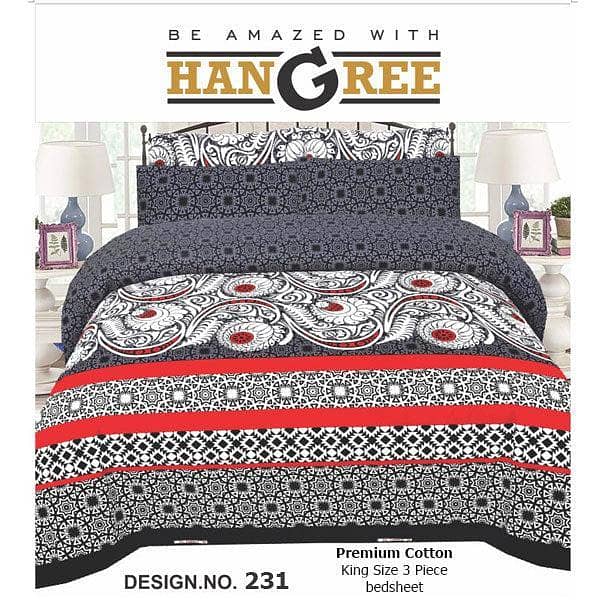 HANGREE PREMIUM COTTON BED SHEET