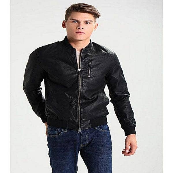 Add to Wishlist PU Leather Jacket For Men M4