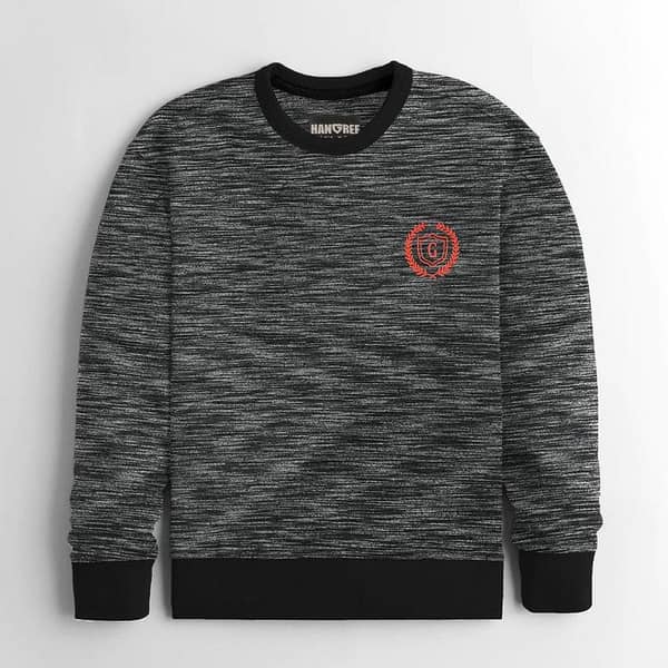 HG Supreme Mélange Black Sweat Shirt
