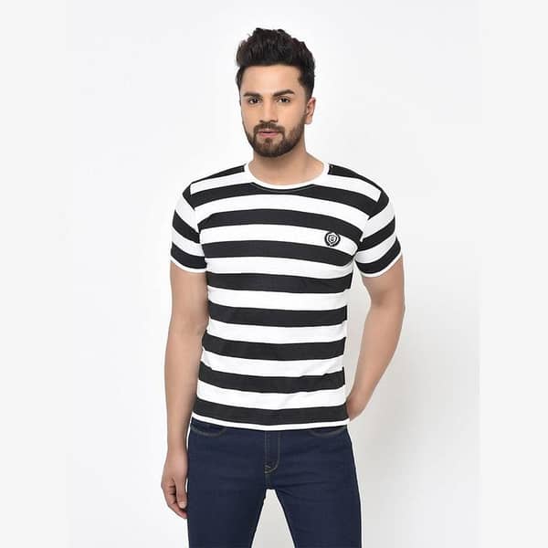 HG Signature Yarn Dyed Round Neck Tee Shirt