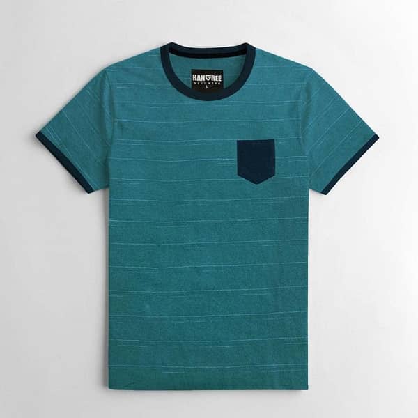 Men Contrast Fashion Tee Shirt