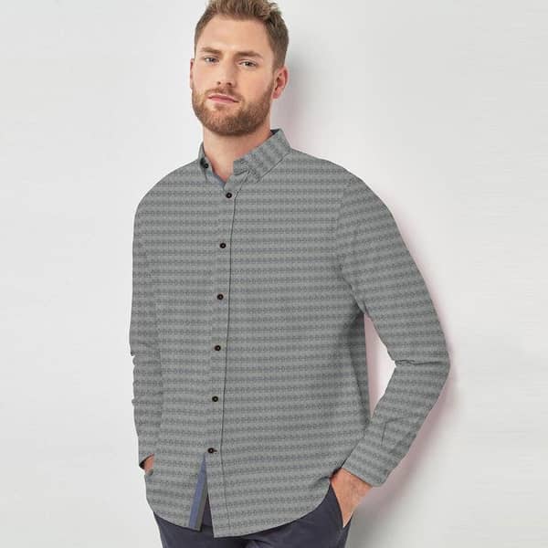 Unique Gray Casual Shirt