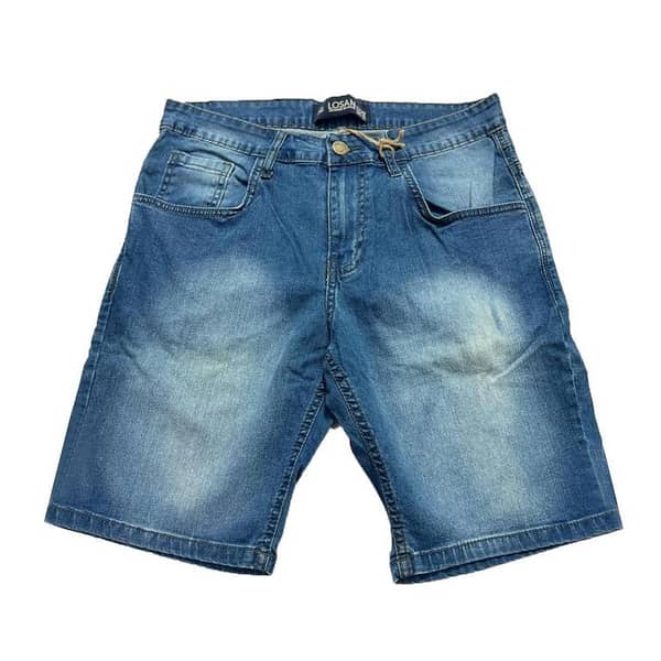 Stretchable Two Quarter Men Denim Shorts