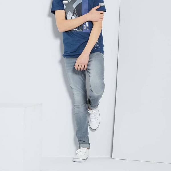 Mid Gray Wash Boy's Denim Pant