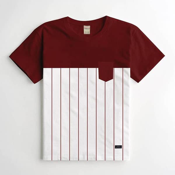ZRA Red & White Combo Tee