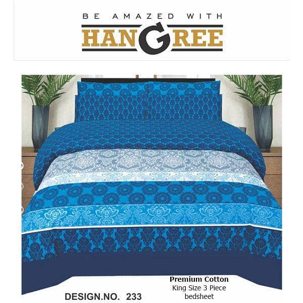 HANGREE PREMIUM COTTON BED SHEET