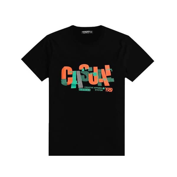 Boys "Casual" Printed Tee Shirt - Black