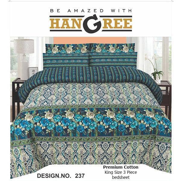 HANGREE PREMIUM COTTON BED SHEET