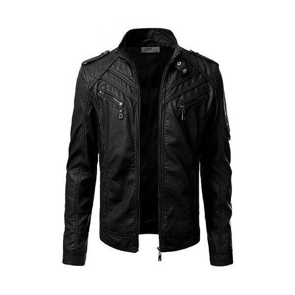 Mens Slim Fit Pu JACKET M2