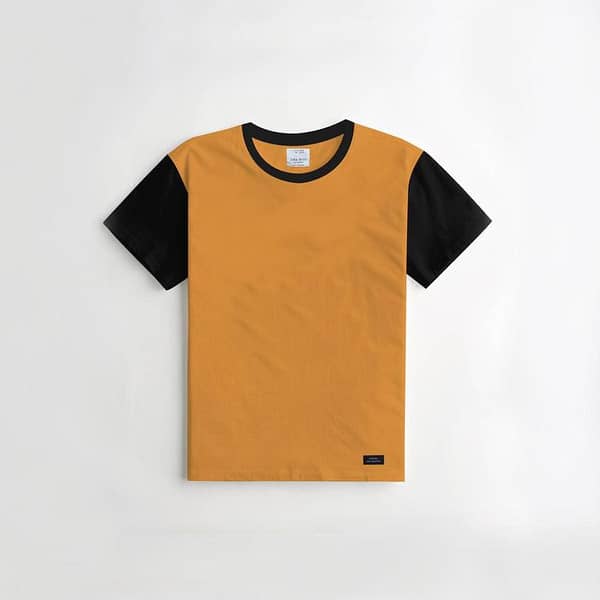 Kid's Yellow Contrast Tee