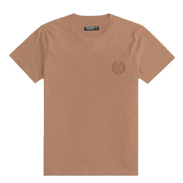 HG SIGNATURE SKIN BROWN ROUND NECK TEE SHIRT