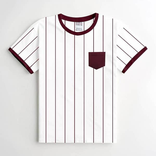 ZRA ELEGANT WHITE LINING TEE