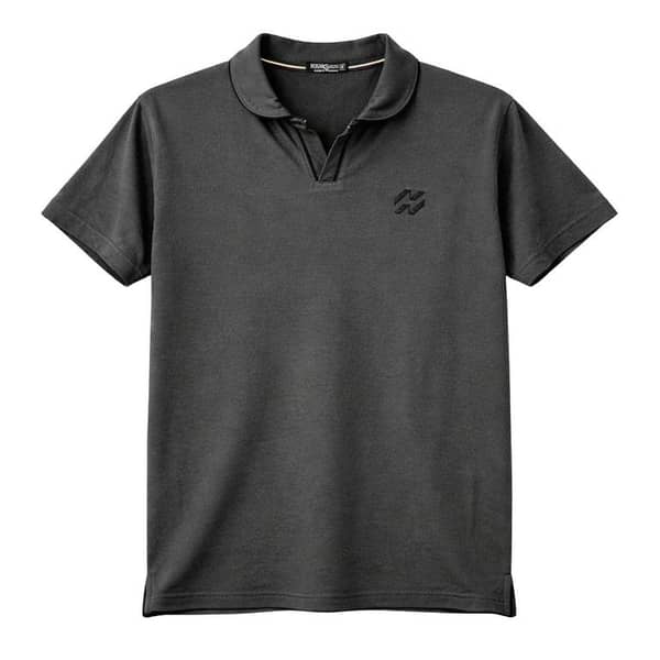 Men’s Premium Magzi Collar & Placket Polo Shirt – Charcoal