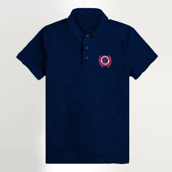 HG SIGNATURE NAVY SELF COLLAR POLO SHIRT