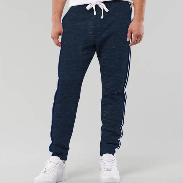 Textured Navy Designer Fashion Trouser