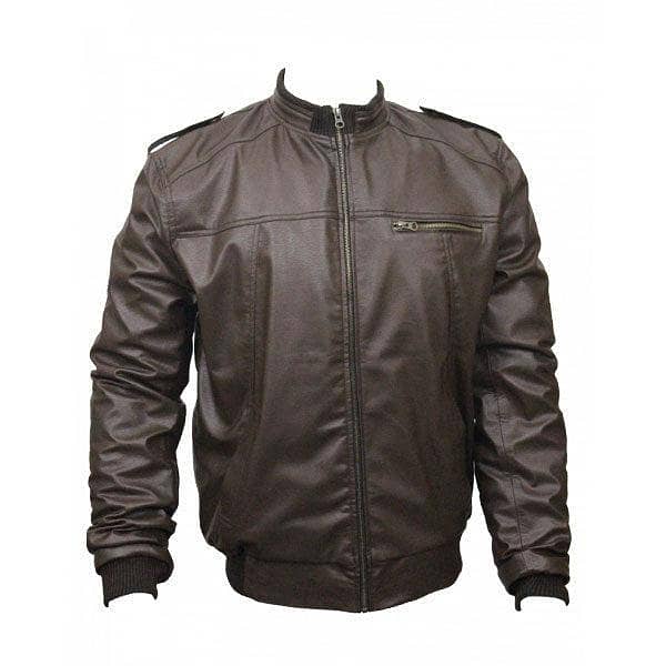 Men Slim Fit PU Leather Jacket B666