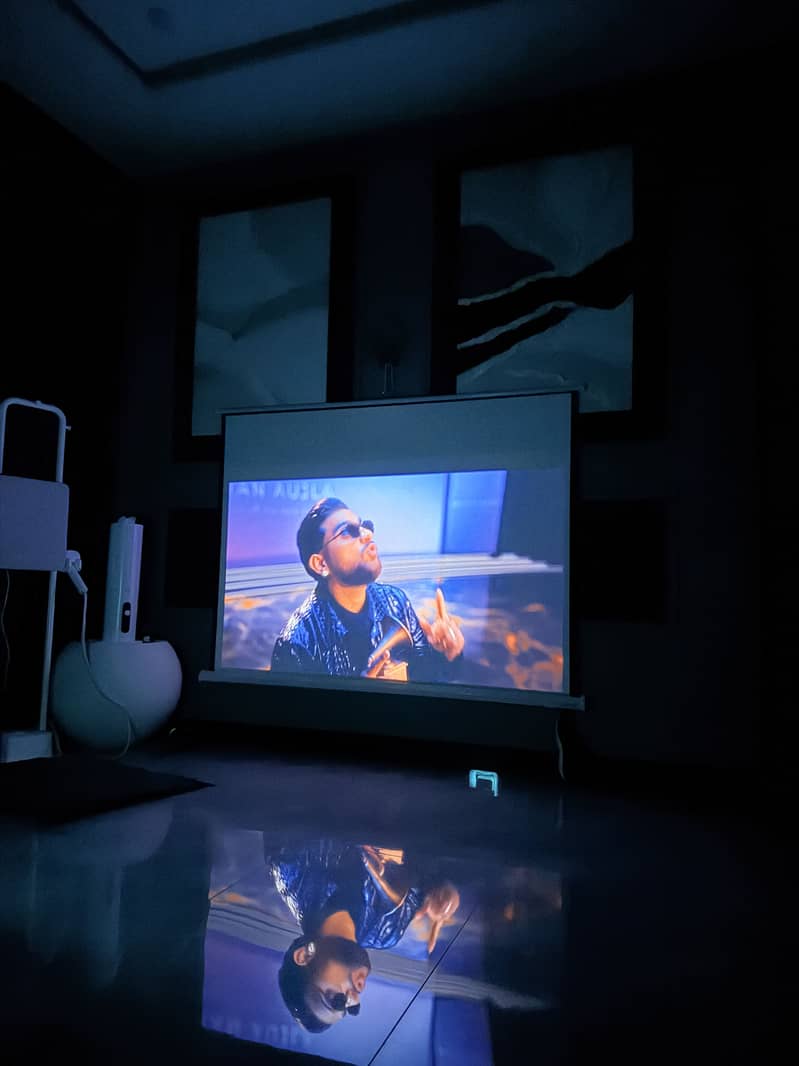 Projector + projector screen 3