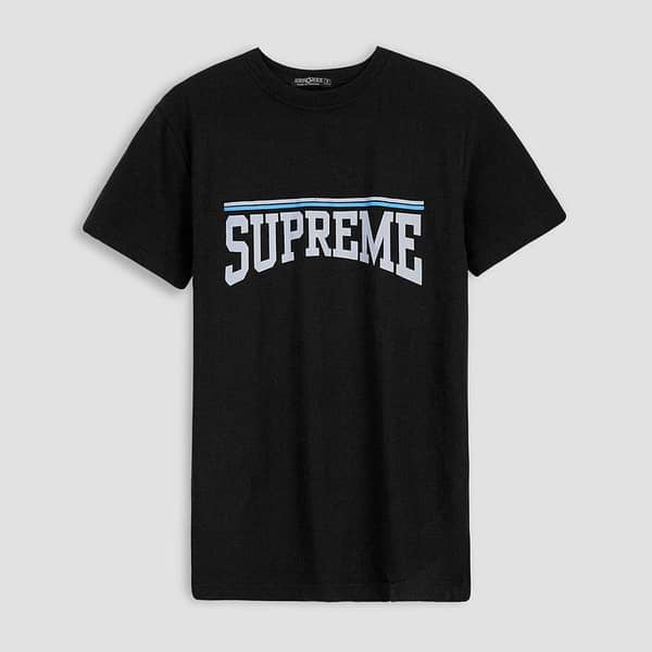 HG "Supreme" Printed Black T-Shirt For Men's