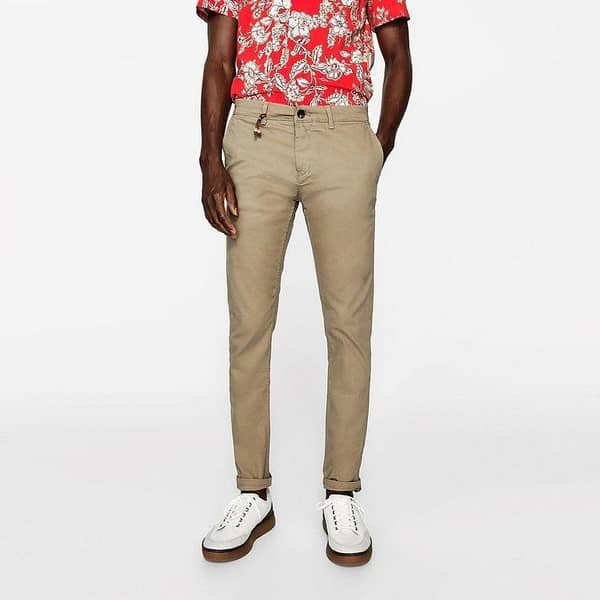 ZARA SLIM FIT COTTON PANT