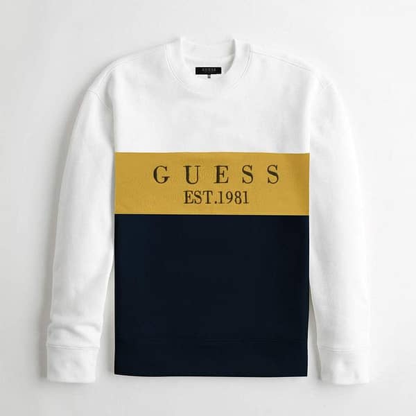 GS CONTRAST PANEL EMB SIGNATURE SWEAT SHIRT