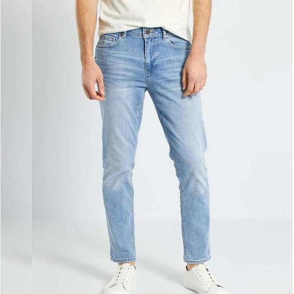 Kiyabi Men Slim Fit Blue Denim Pant