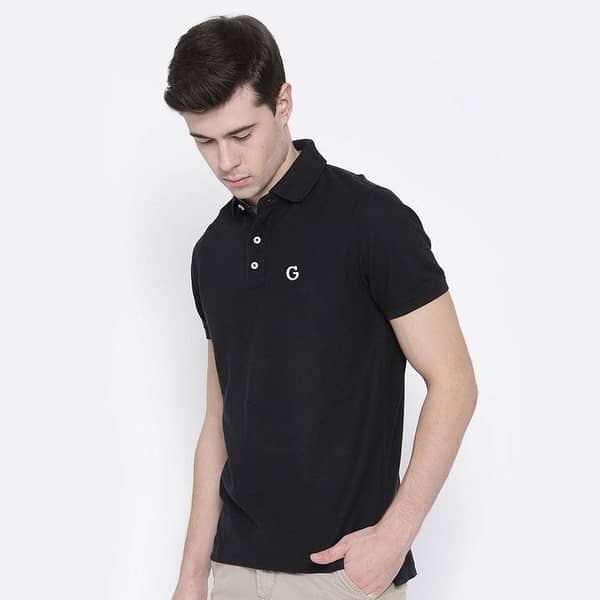 Hangree Black Exclusive Polo Shirt For Men