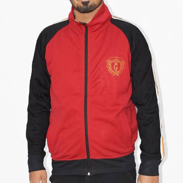 HG Signature Poly Fleece Zipper Jacket - Red