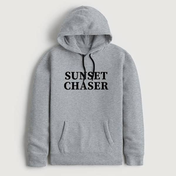 Hyder Gray "Sunset Chaser" Printed Fleece Hoodie