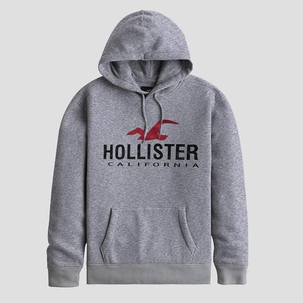 HLSTR Elegant Gray Pull Over Hoodie