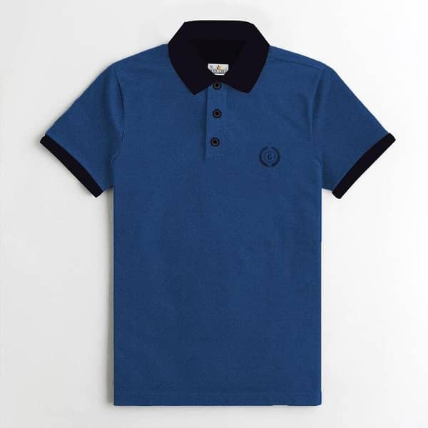 HG Signature EMB Blue Polo Shirt